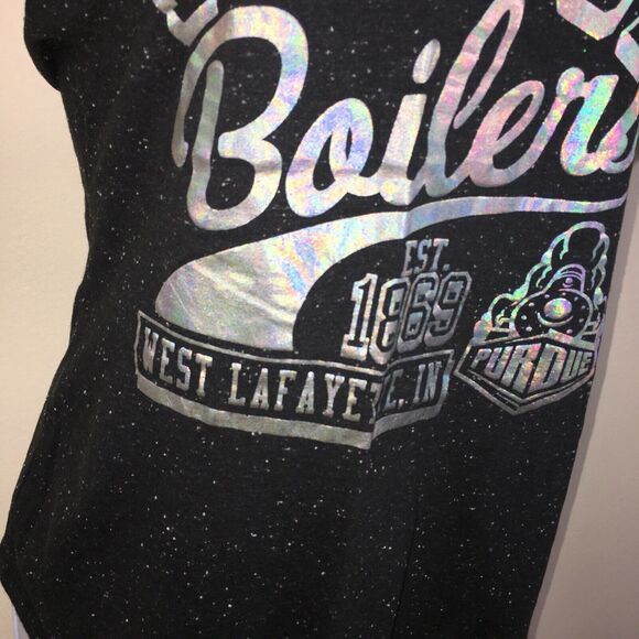 Purdue Shortsleeve T-Shirt Small Black Collegiate Wear Rivalry Threads Graphic B - Picture 5 of 7